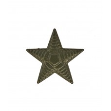 Знак различия металлический, защитного цвета, ЗВЕЗДА,  для генералов Красной Армии на военное время, обр. 1941 г.